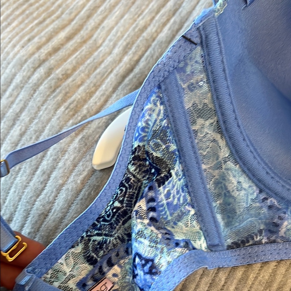 Body Frosting Blue Padded Bra with Underwire - Picture 6 of 8